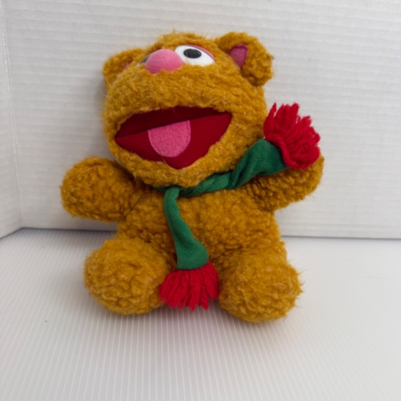 1987 McDonalds Muppet Babies Fozzie Bear Vintage Christmas Plush Toy Jim Henson - Picture 2 of 7